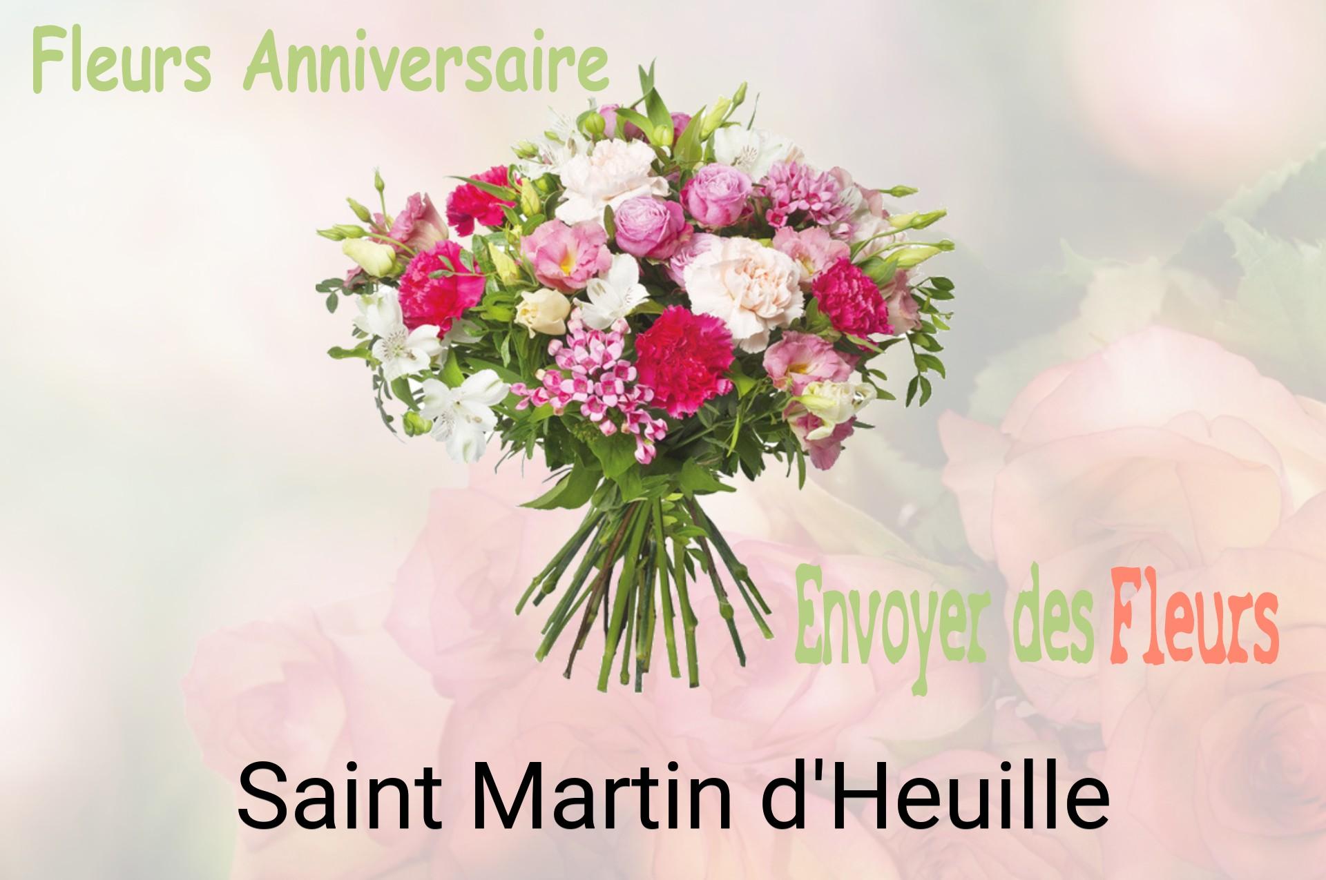 Bouquet de fleurs d’anniversaire livré à Saint-Martin-d'Heuille
